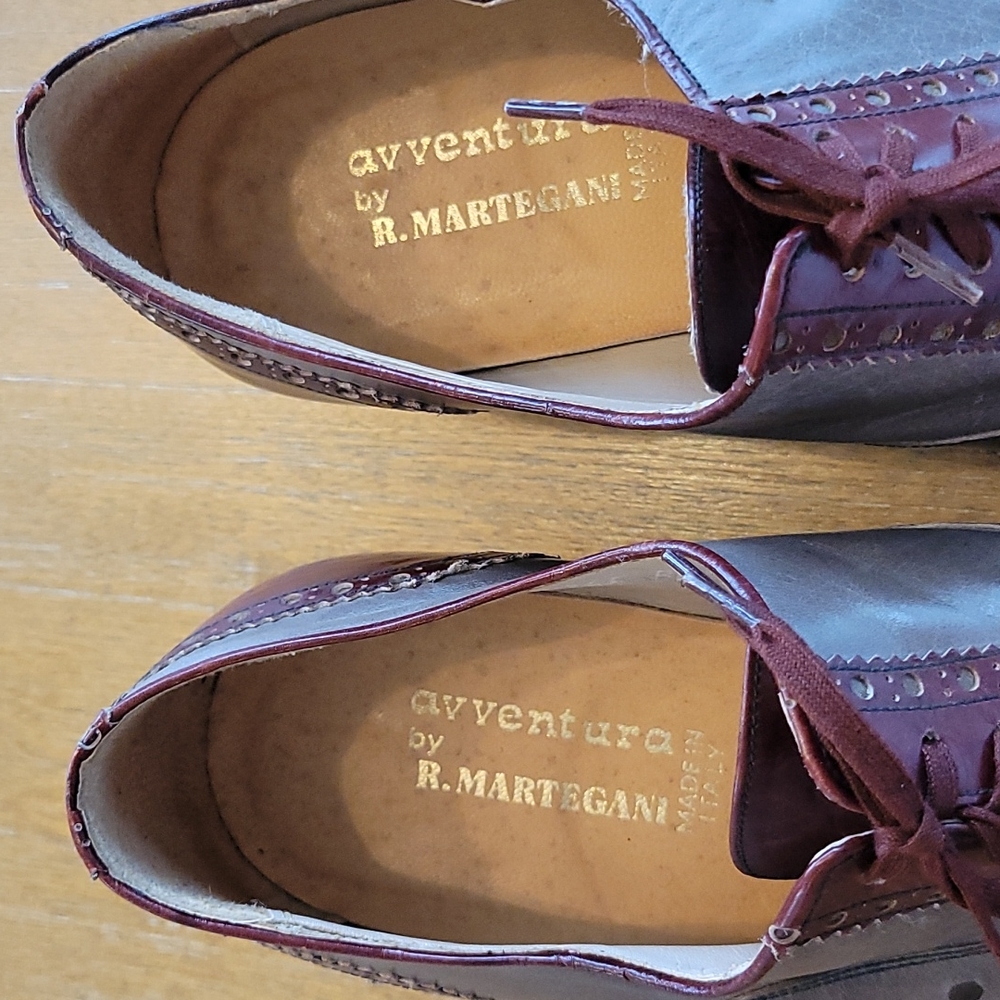 VINTAGE HANDMAND R  MARTEGANI LEATHER LACE UP  SPATS. - Picture 5 of 14